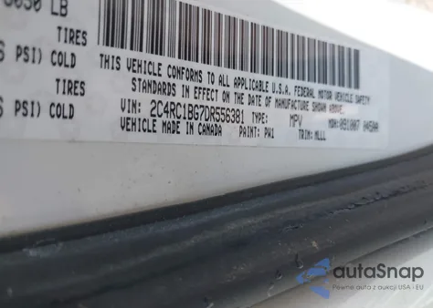 2013 Chrysler Town & Country Touring from USA, damaged, VIN 2C4RC1BG7DR556381